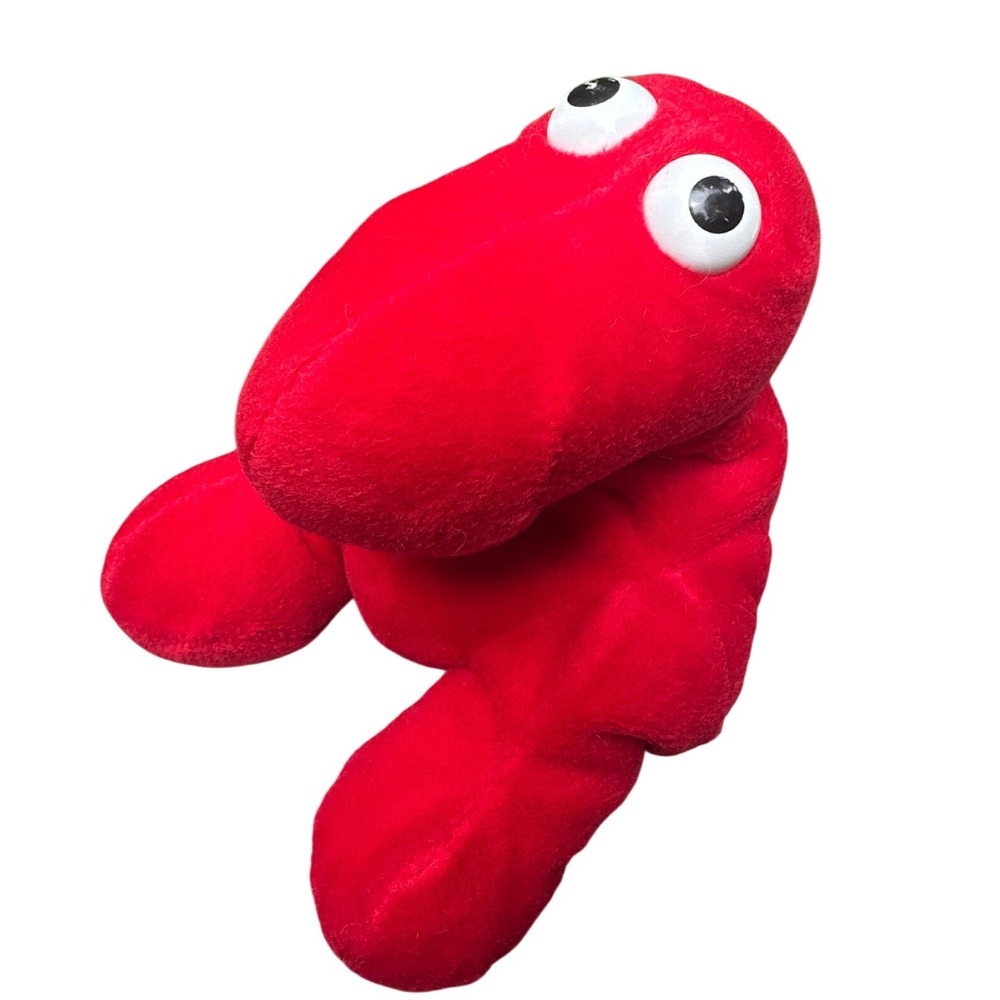 Vintage Animal Fair Nerds Red Plush Candy Mascot Googly Eyes 36235 Retro Toy